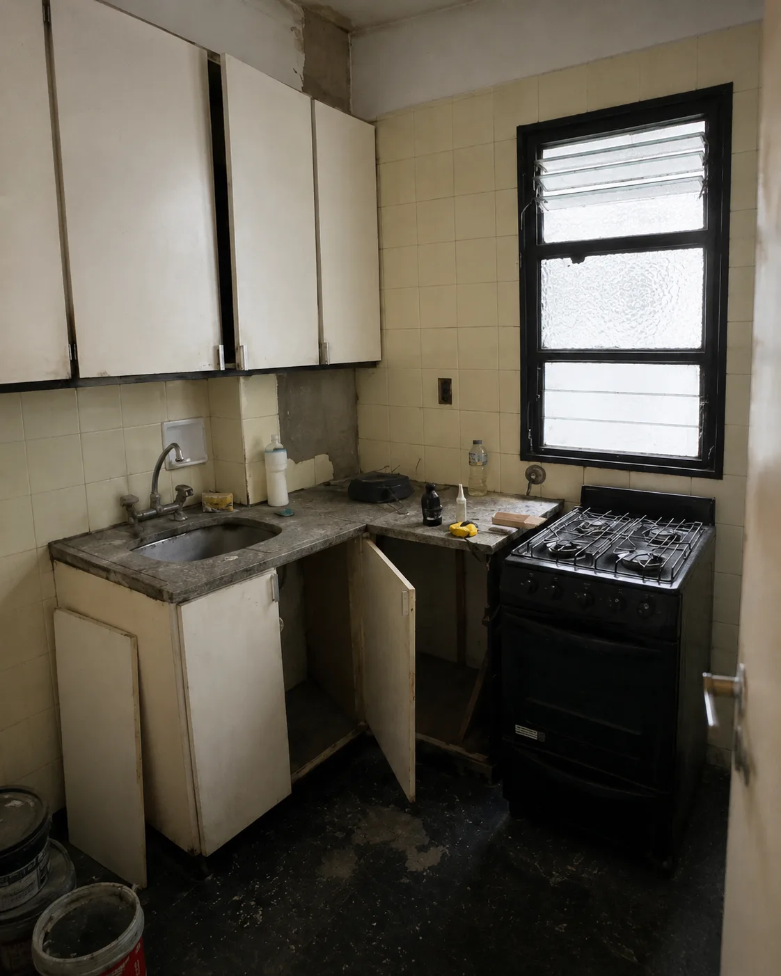 Cocina antes de la renovación